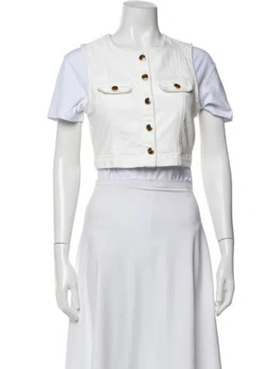 Pre-owned Reformation Vest In White