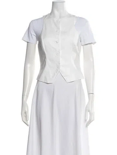 Pre-owned Reformation Vest In White