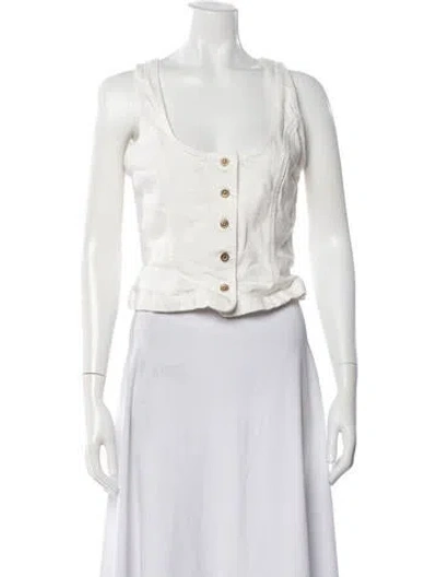 Pre-owned Reformation Vest In White