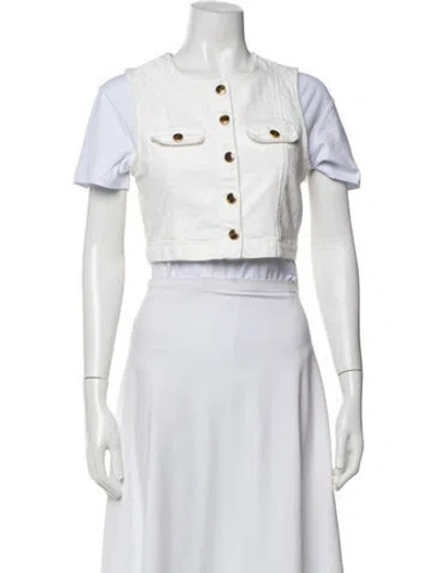 Pre-owned Reformation Vest In White