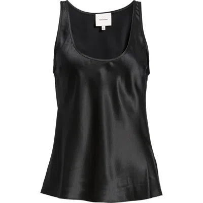 Reformation Veya Sleeveless Silk Top In Black
