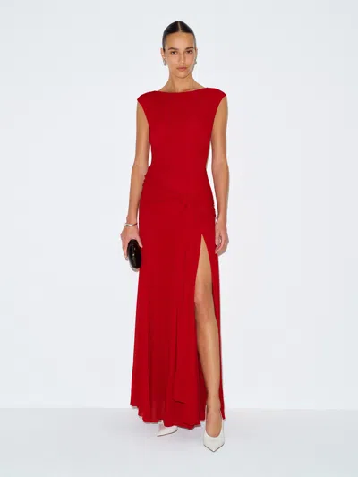 Reformation Vicenta Dress Red 12