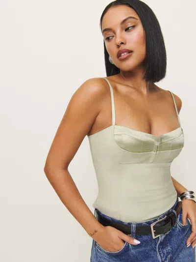 Reformation Victoria Top In Dried Herbs