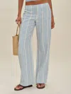 Reformation Vida Linen Low Rise Pant