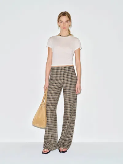 Reformation Vida Linen Low Rise Pant 12 In Neutral