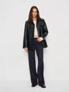 Reformation Vida Low Rise Pant In Black