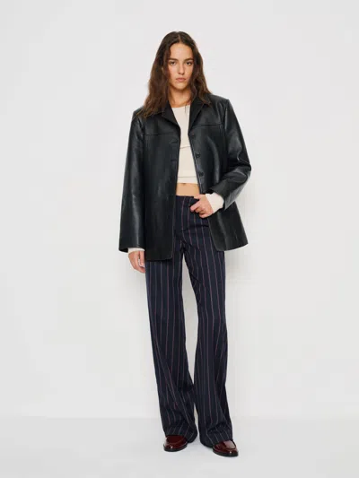 Reformation Vida Low Rise Pant In Black