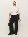Reformation Vida Low Rise Pant Es In Black