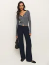 Reformation Vida Low Rise Pant In Midnight