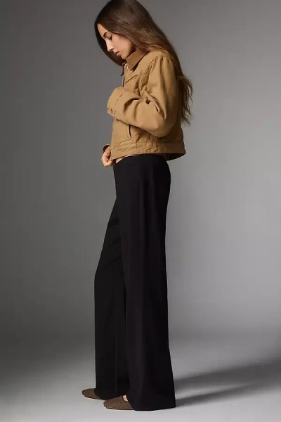 Reformation Vida Low-rise Relaxed Pants In Black