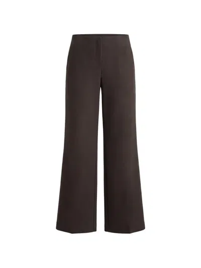 Reformation Vida Low-rise Trousers In Brown