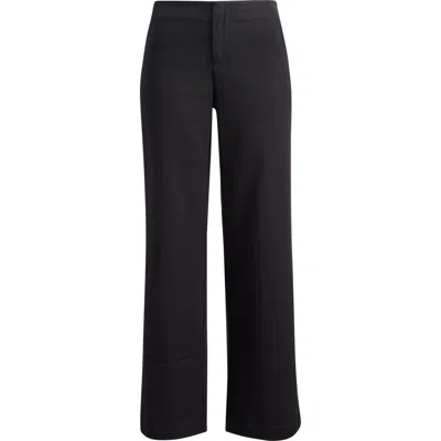 Reformation Vida Relaxed Fit Low Rise Pants In Black