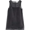 Reformation Vina Sheer Overlay Minidress In Black