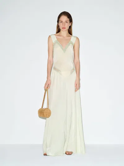 Reformation Vintage Esther Slip Green Lace