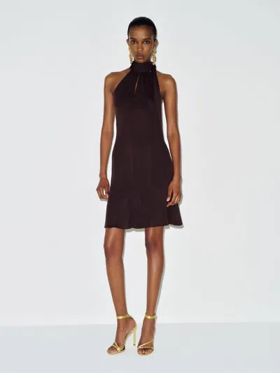 Reformation Vintage Gucci By Tom Ford Dress Brown Knit