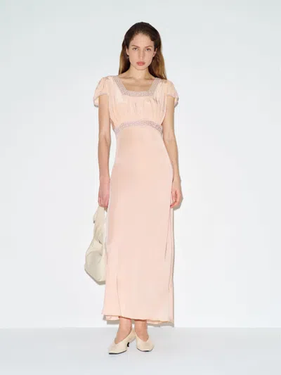 Reformation Vintage Joan Slip Pink Lace
