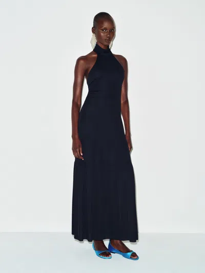 Reformation Vintage Moschino Backless Dress Black