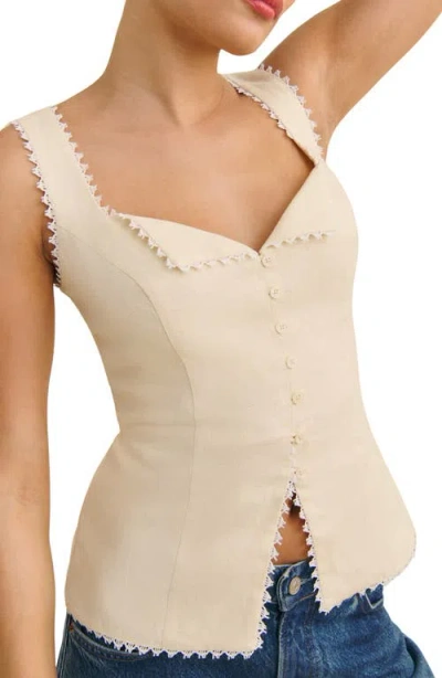 Reformation Viola Linen Tank