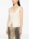 Reformation Viola Tank Top In Black