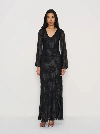 Reformation Vivia Dress In Black