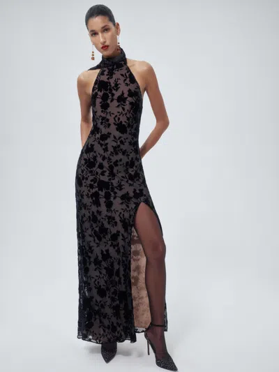 Reformation Vivianna Dress Black Large In Multi