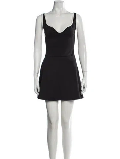 Pre-owned Reformation V-neck Jumpsuit In Black
