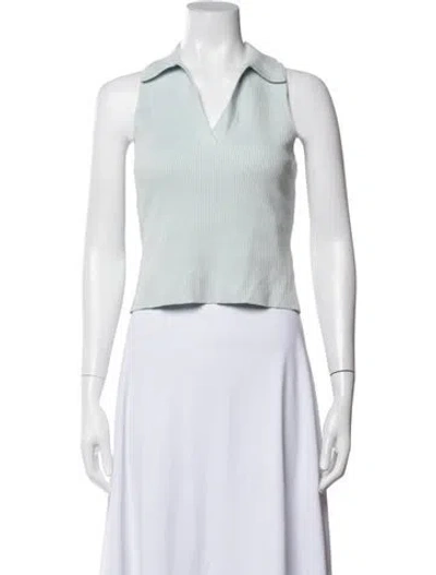 Pre-owned Reformation V-neck Sleeveless Polo In Neutrals
