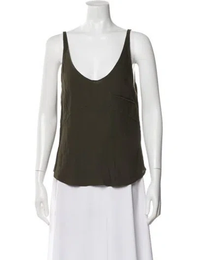 Pre-owned Reformation V-neck Sleeveless Top W/ Tags In Green