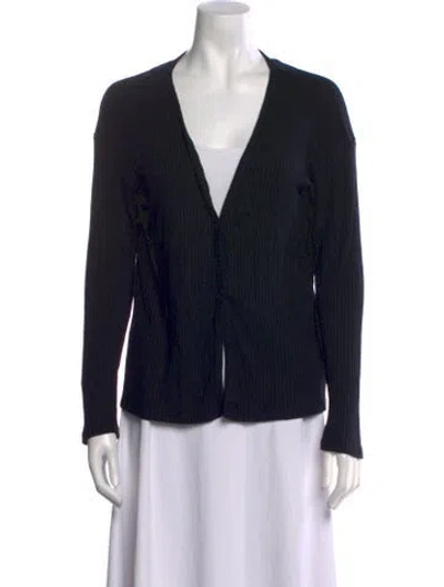 Pre-owned Reformation V-neck Sweater In Black