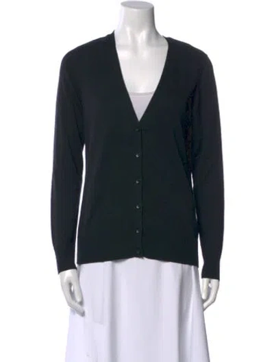 Pre-owned Reformation V-neck Sweater In Black