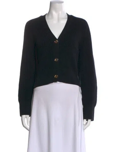 Pre-owned Reformation V-neck Sweater In Black