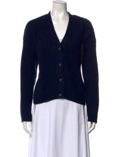 Pre-owned Reformation V-neck Sweater In Black
