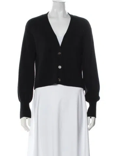 Pre-owned Reformation V-neck Sweater In Black