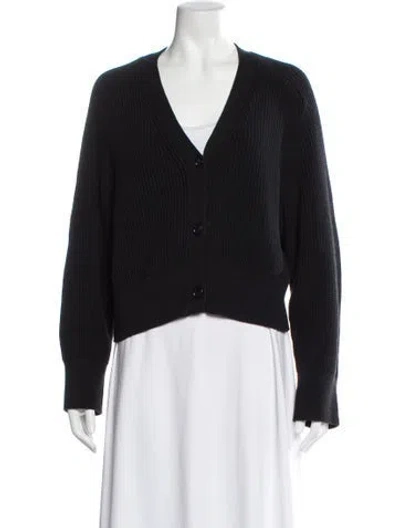 Pre-owned Reformation V-neck Sweater In Black