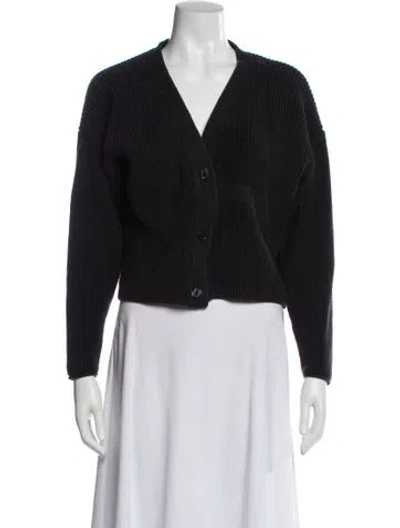 Pre-owned Reformation V-neck Sweater In Blue