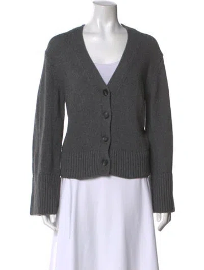 Pre-owned Reformation V-neck Sweater In Gray