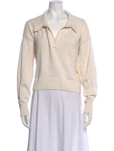 Pre-owned Reformation V-neck Sweater In Neutral