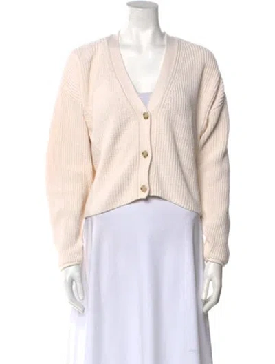 Pre-owned Reformation V-neck Sweater In Neutral