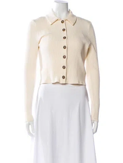 Pre-owned Reformation V-neck Sweater In Neutral