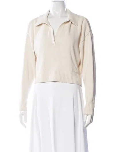 Pre-owned Reformation V-neck Sweater In Neutral