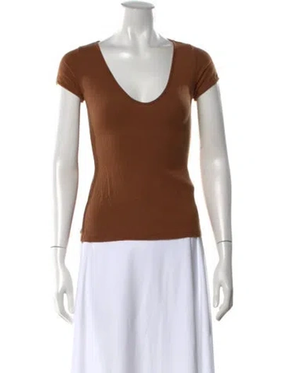 Pre-owned Reformation V-neck Sweater In Neutral