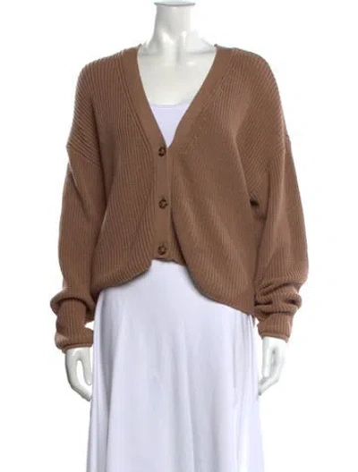 Pre-owned Reformation V-neck Sweater In Neutral