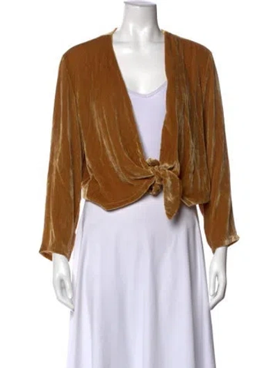 Pre-owned Reformation V-neck Sweater In Neutrals
