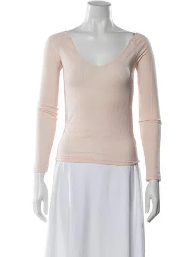 Pre-owned Reformation V-neck Sweater In Pink