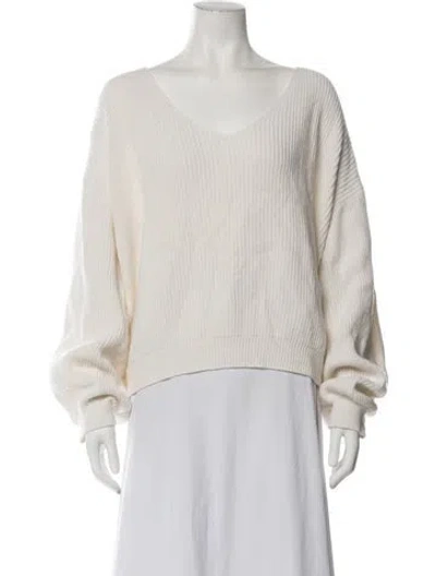 Pre-owned Reformation V-neck Sweater In Pink
