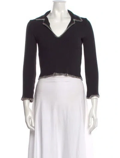 Pre-owned Reformation V-neck Sweater In White