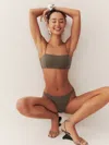 Reformation Volta Bikini Bottom In Morel