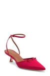 Reformation Wade Kitten Heel Pump In Red