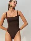Reformation Wailea One Piece Swimsuit In Cafe