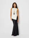 Reformation Walker Knit Top Fior Di Latte In White